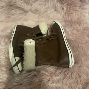 Converse brown shoes